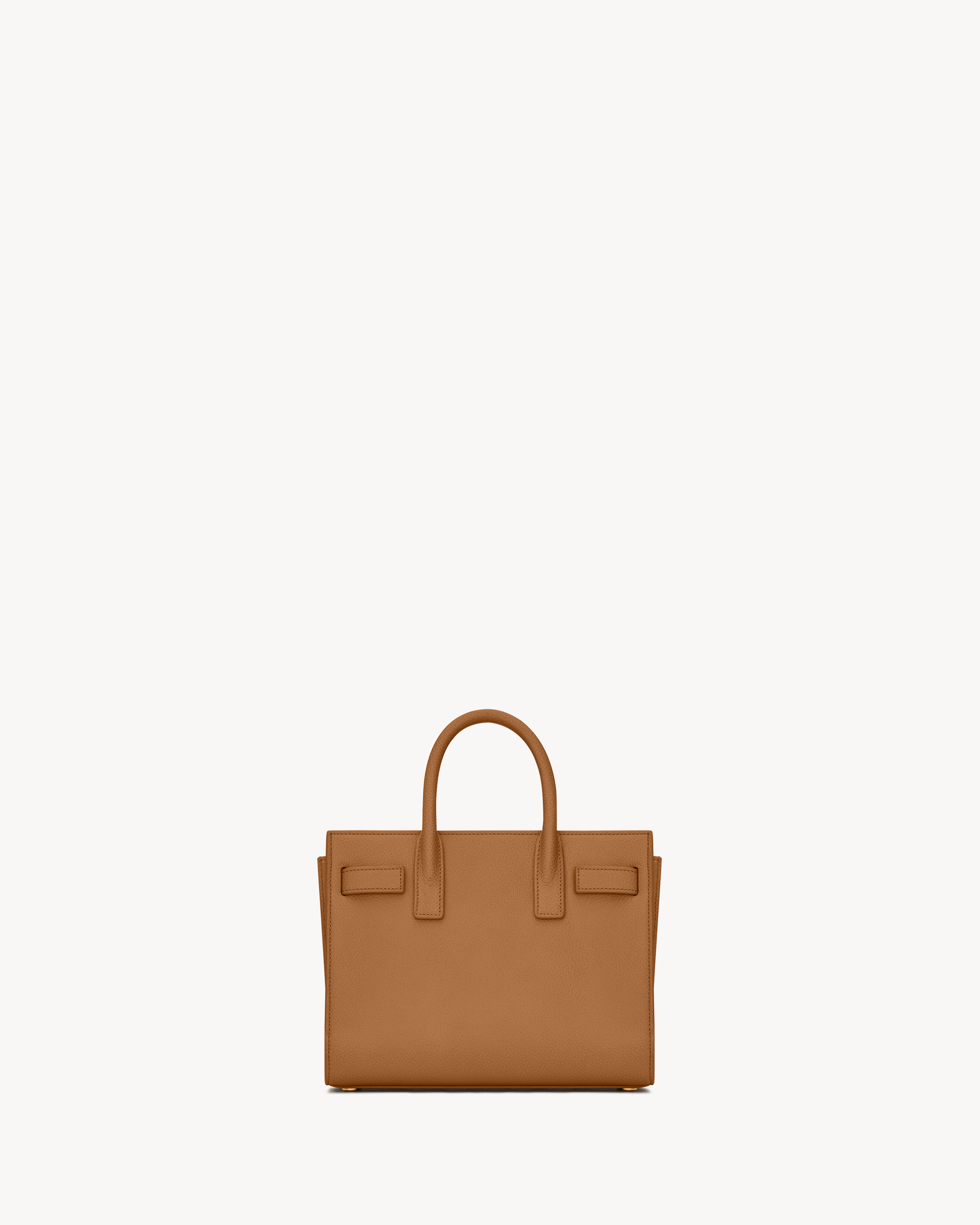 Сумка Sac de Jour из зернистой кожи - нано Saint Laurent, коричневый — фото 2