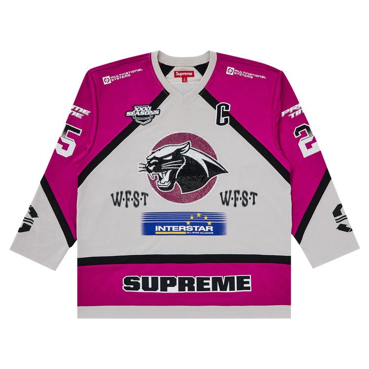 

Джерси Supreme Rhinestone Hockey Jersey, Light Grey