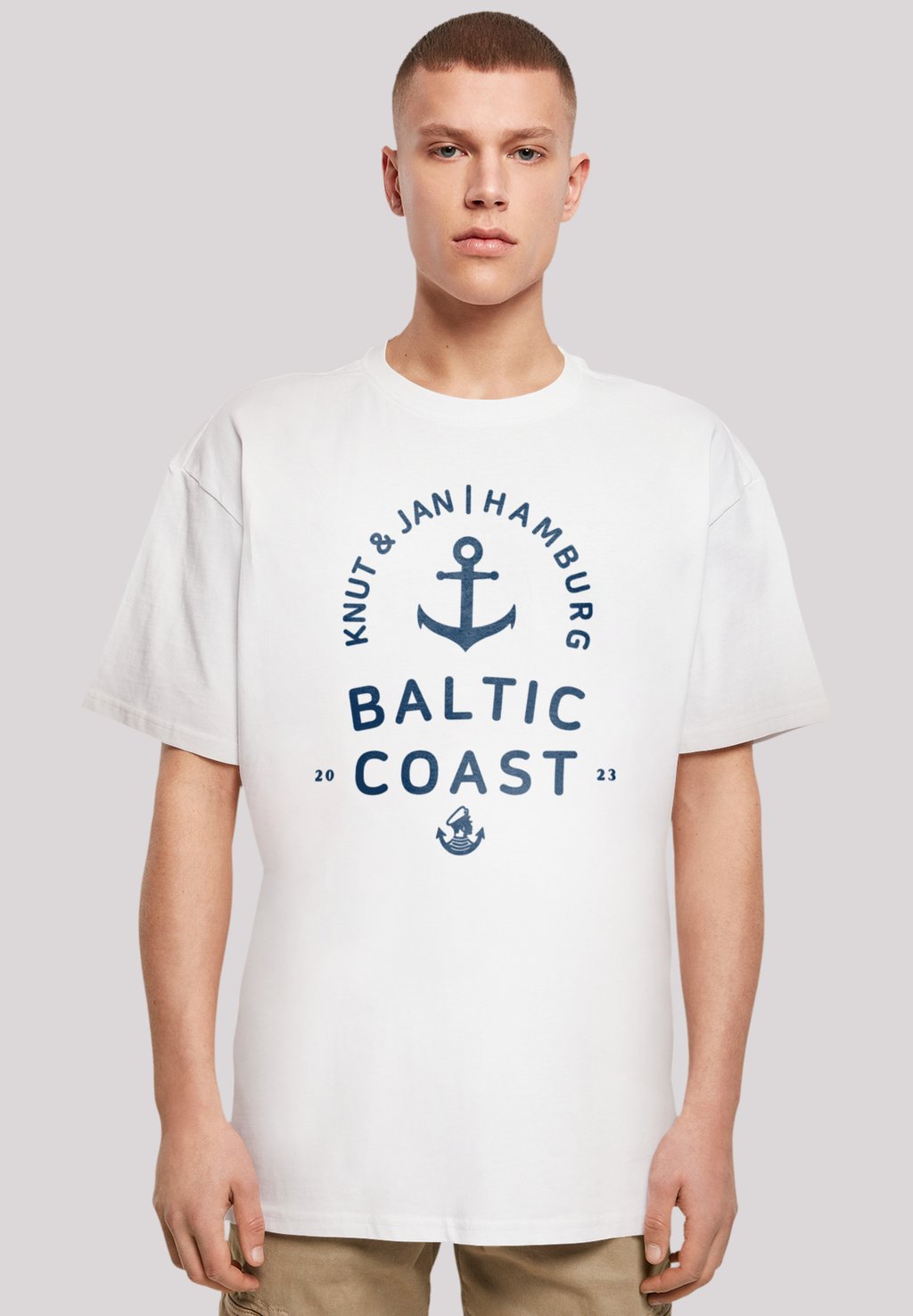 

Футболка с принтом OSTSEE LOGO KNUT JAN HAMBURG F4NT4STIC, белый