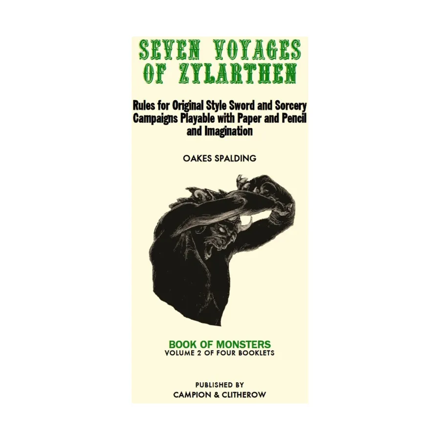 

Book of Monsters, Seven Voyages of Zylarthen, мягкая обложка