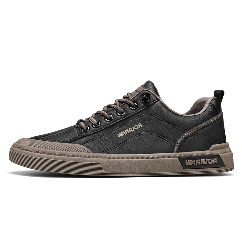 

Кроссовки WARRIOR Skateboarding Shoes Men Low-top Brown, черный/коричневый