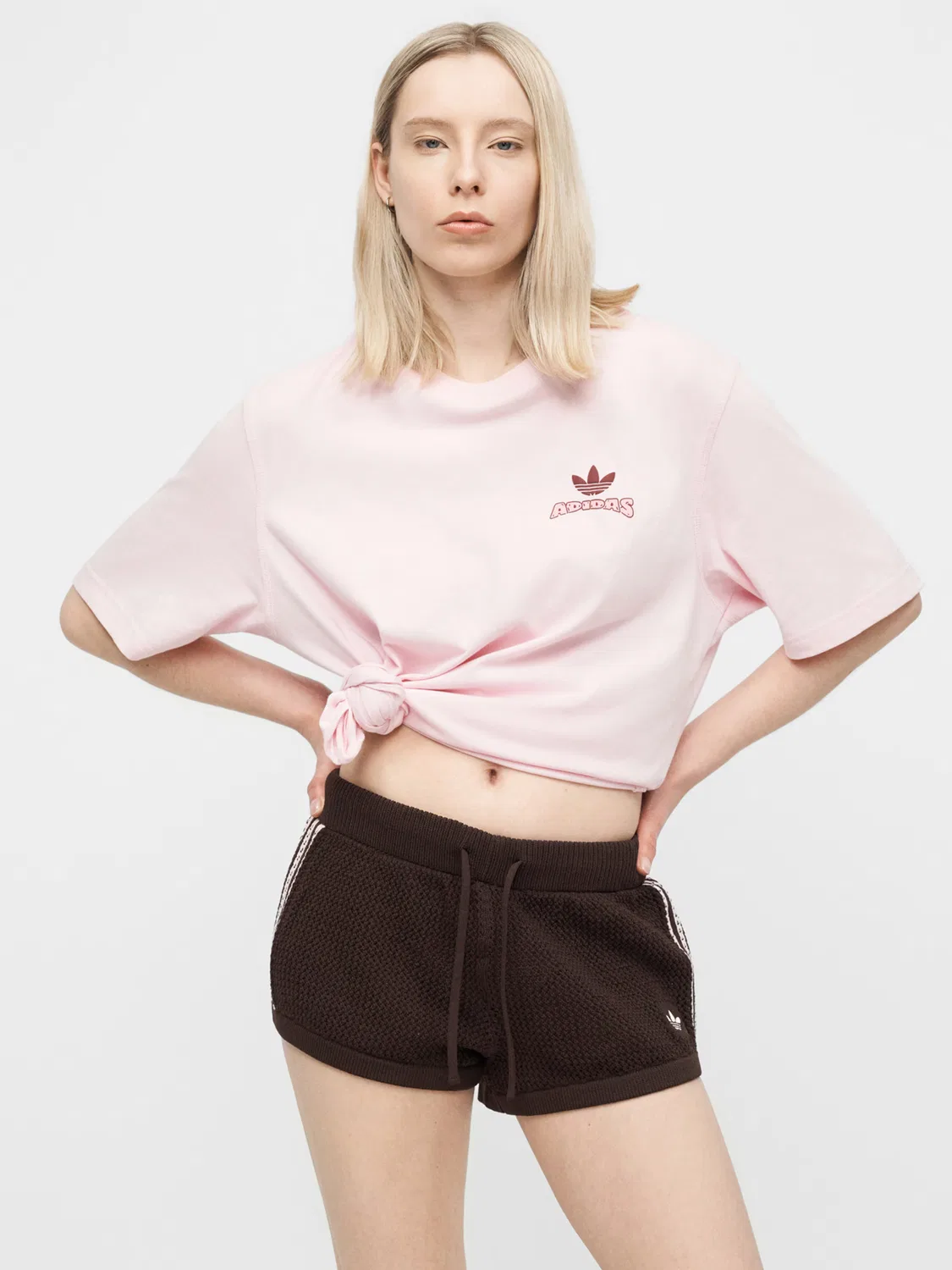 Шорты Adidas Originals Regular, коричневый — фото 3