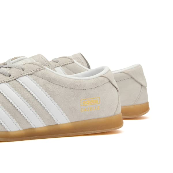 Газель лоу профиль кроссовки Adidas, grey two / cloud white / gum — фото 3