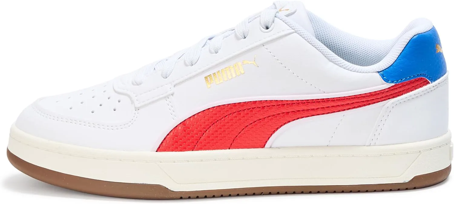 Кроссовки Puma для детей и подростков Caven, белый/красный