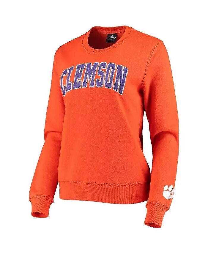 

Женская оранжевая толстовка-пуловер Clemson Tigers Campanile Colosseum