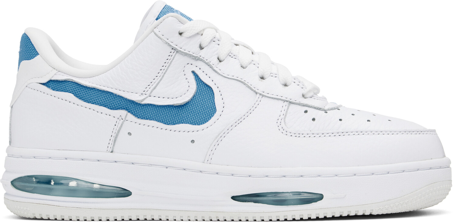 

Бело-синие кроссовки Air Force 1 Low EVO Nike, Синий, Бело-синие кроссовки Air Force 1 Low EVO Nike