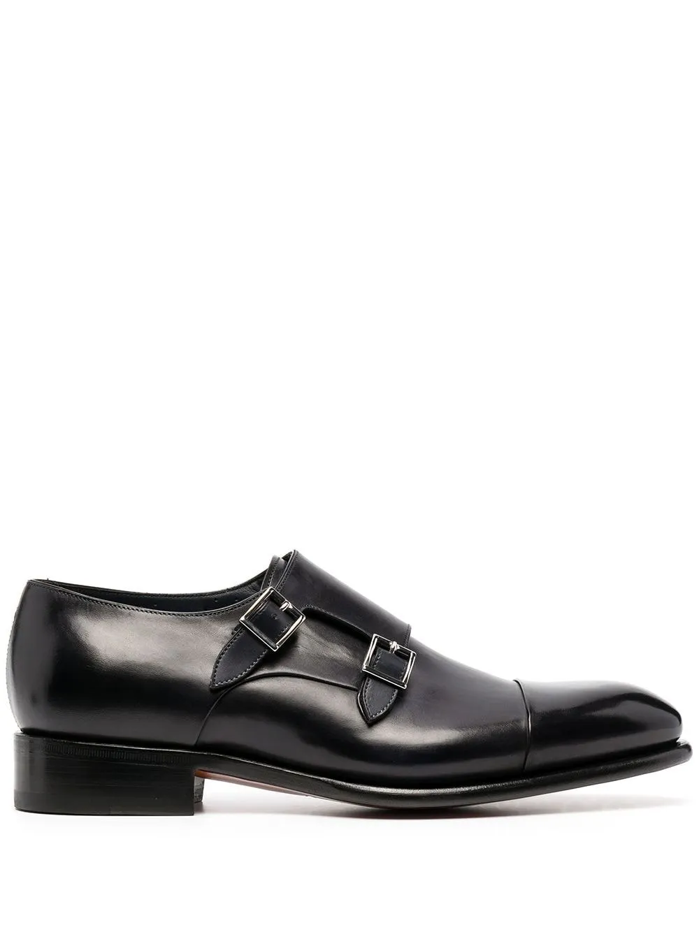 

Туфли монки с пряжками Santoni, синий