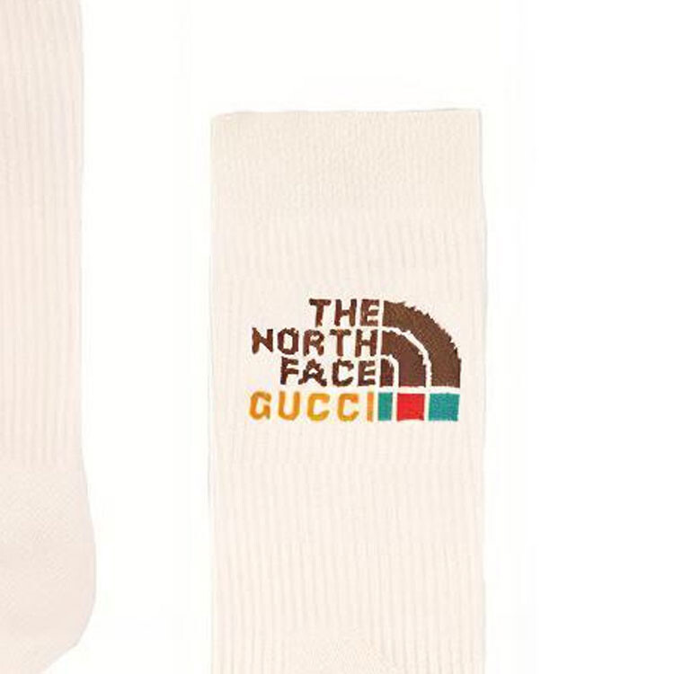 Носки Gucci классические, до середины икры, белый — фото 4