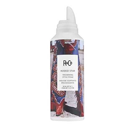 

Rodeo Star Thickening Foam придает драматический объем тонким и средним волосам 5 унций R+Co