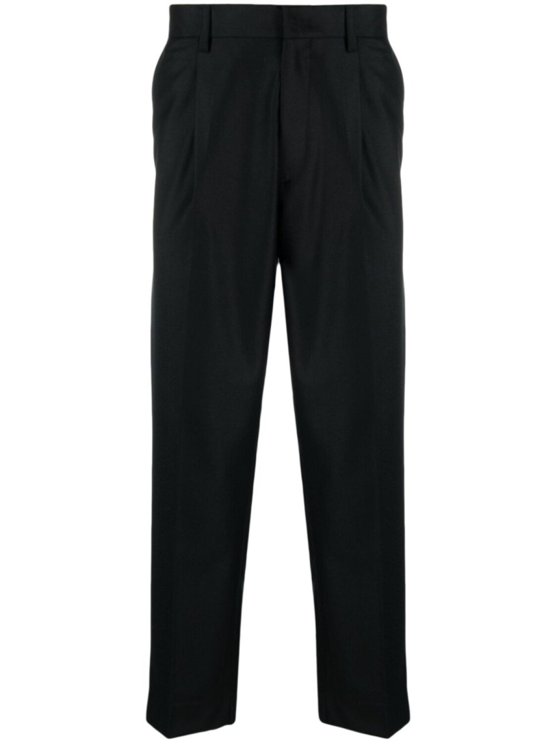 

Брюки строгого кроя из вирджинской шерсти Low Brand, черный