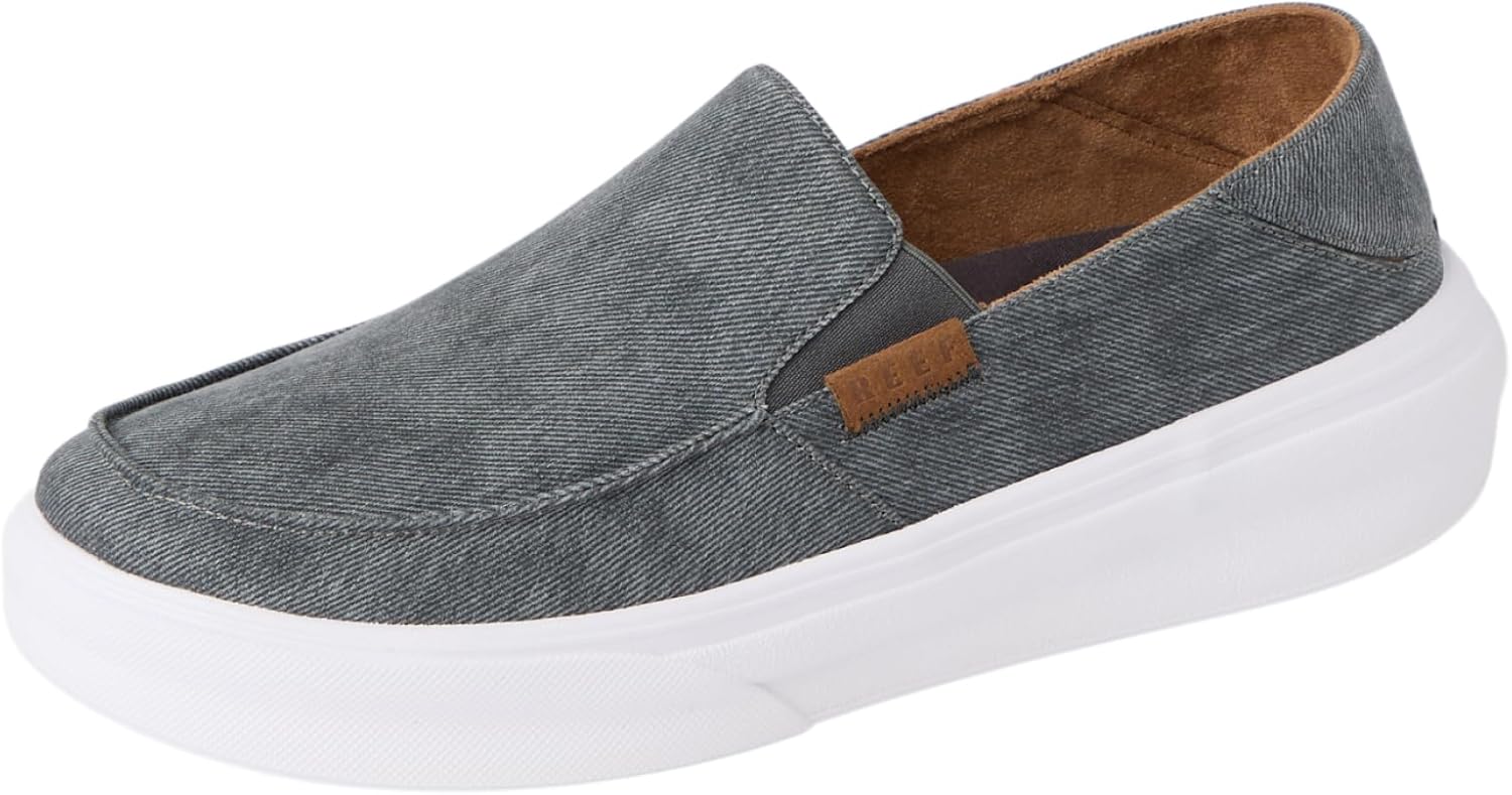 

Мужские кеды REEF Swellsole Pacific, прочный стирочный канвас, легкие, с мягкой амортизирующей стелькой, серый