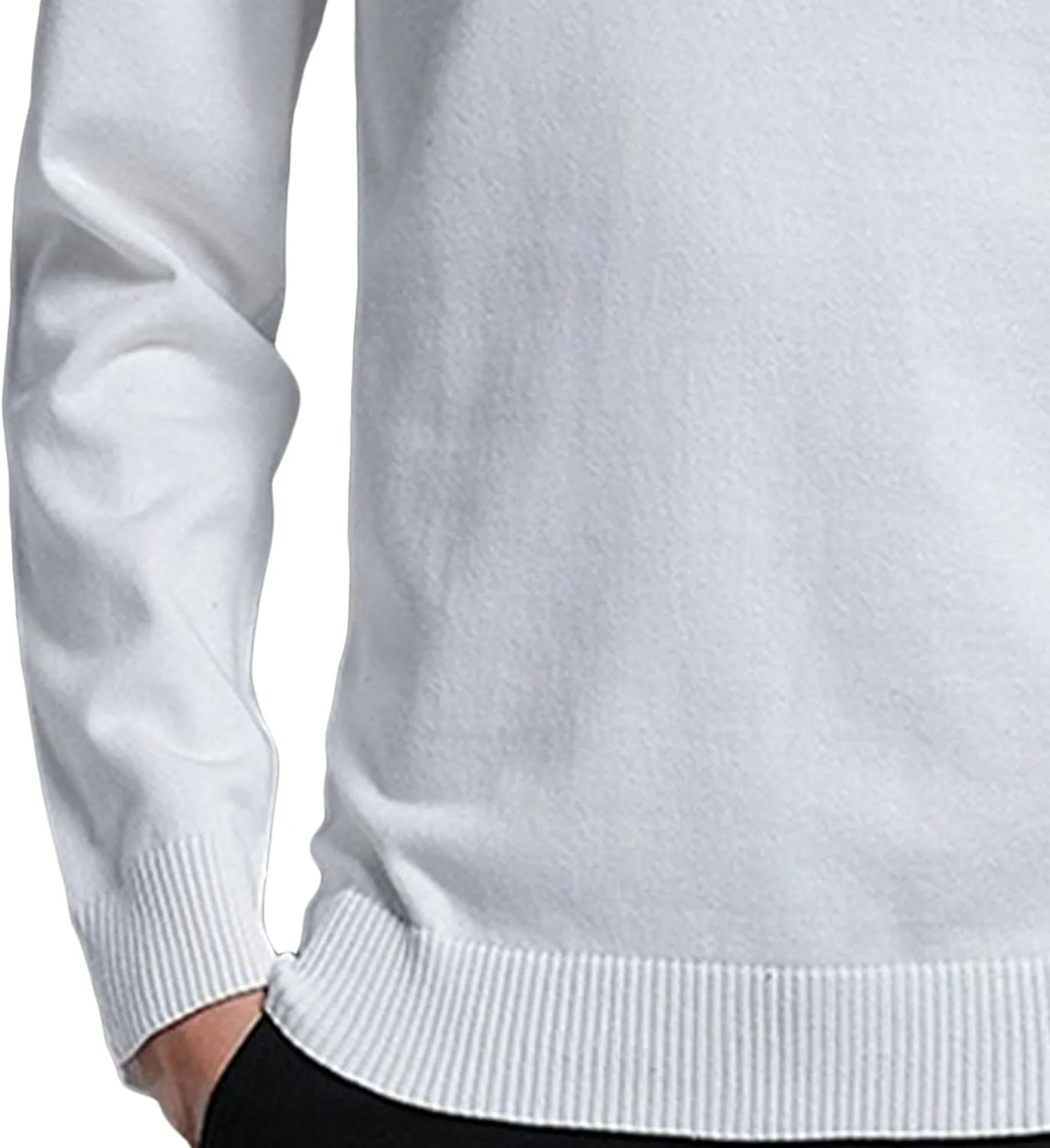 Мужской свитер Slim Fit V-образным вырезом, длинный рукав, легкий — фото 2