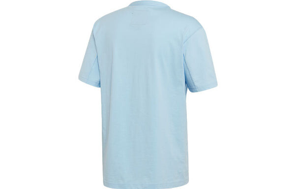 Футболка originals logo sports round neck short sleeve blue Adidas, синий — фото 2