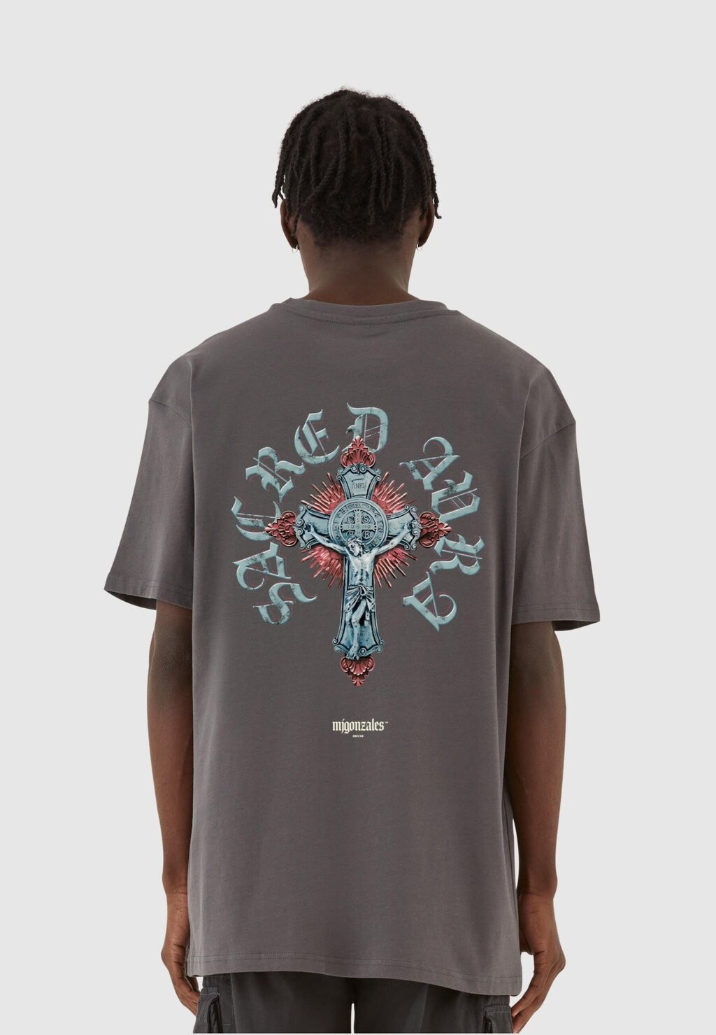 

Футболка с принтом Cross X Heavy Oversized MJ Gonzales, цвет magnet