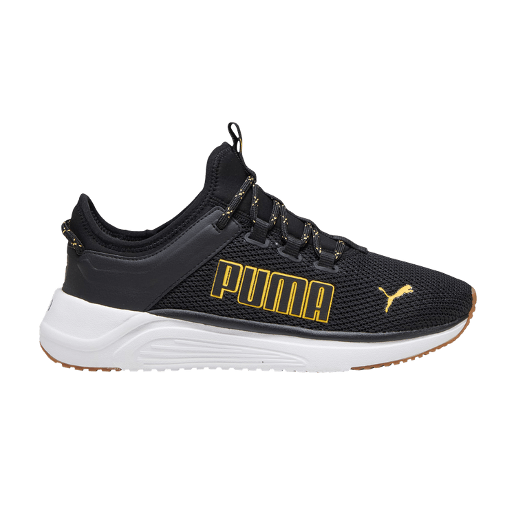 

Тапочки Softride Astro Slip-On 'Black Yellow Blaze', черный