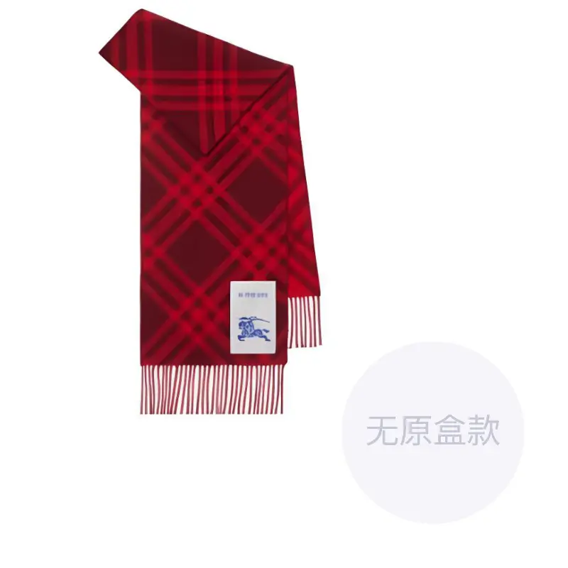 

Кашемировый вязаный шарф женский Burberry, красный