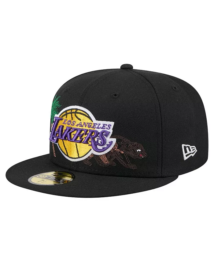 

Мужская черная шапка 59FIFTY с вышивкой Los Angeles Lakers State Stitch New Era