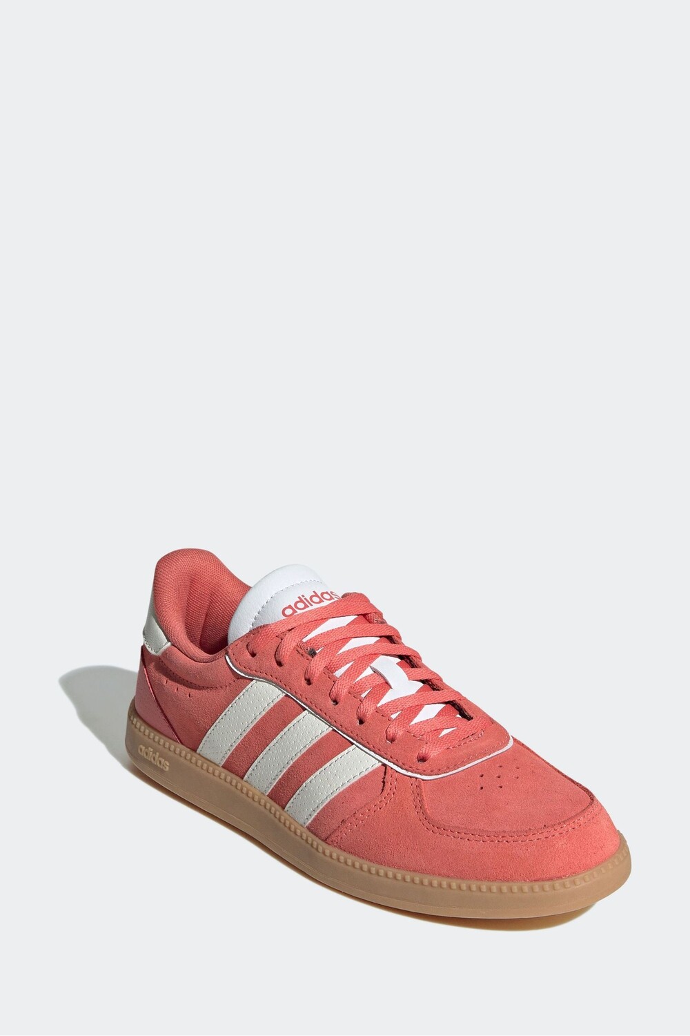 Изящные замшевые кроссовки Breaknet Adidas, красный — фото 4