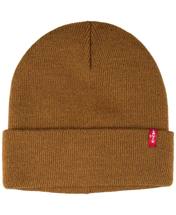 

Мужская шапка-бини с отворотом Levi'S, загар/бежевый