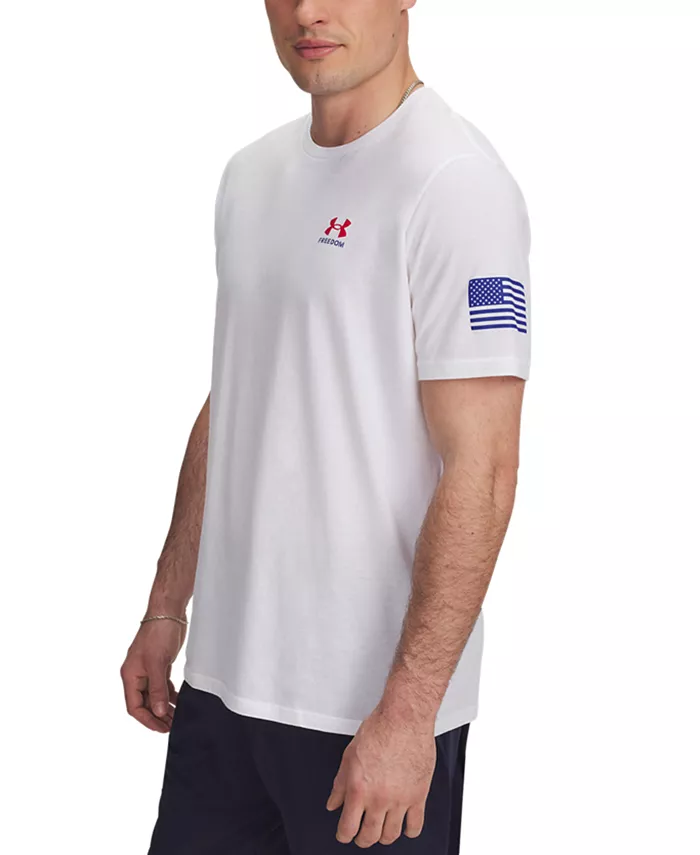 

Мужская футболка с логотипом Freedom Flag Under Armour, белый