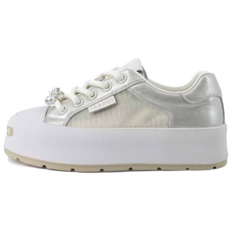 

Кроссовки TRANOI Lifestyle Shoes Women's Low-top Silver, серебряный, Серый, Кроссовки TRANOI Lifestyle Shoes Women's Low-top Silver, серебряный