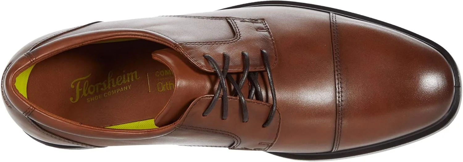 Мужские водонепроницаемые оксфорды Florsheim Forecast с усиленной конструкцией, коньячный — фото 3