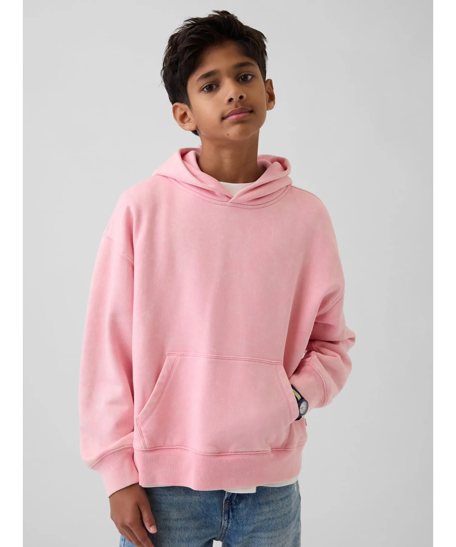 (K) Винтажная мягкая толстовка свободного кроя (детская) GAP, NEW_COTTAGE_PINK