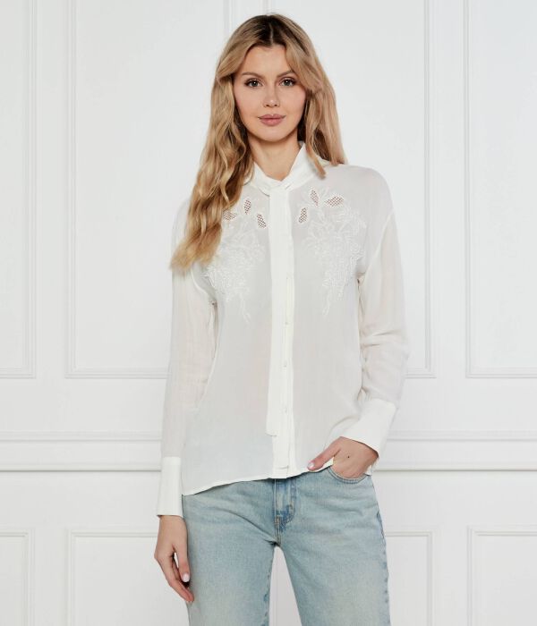 

Рубашка из жоржета Regular fit Twinset, белый