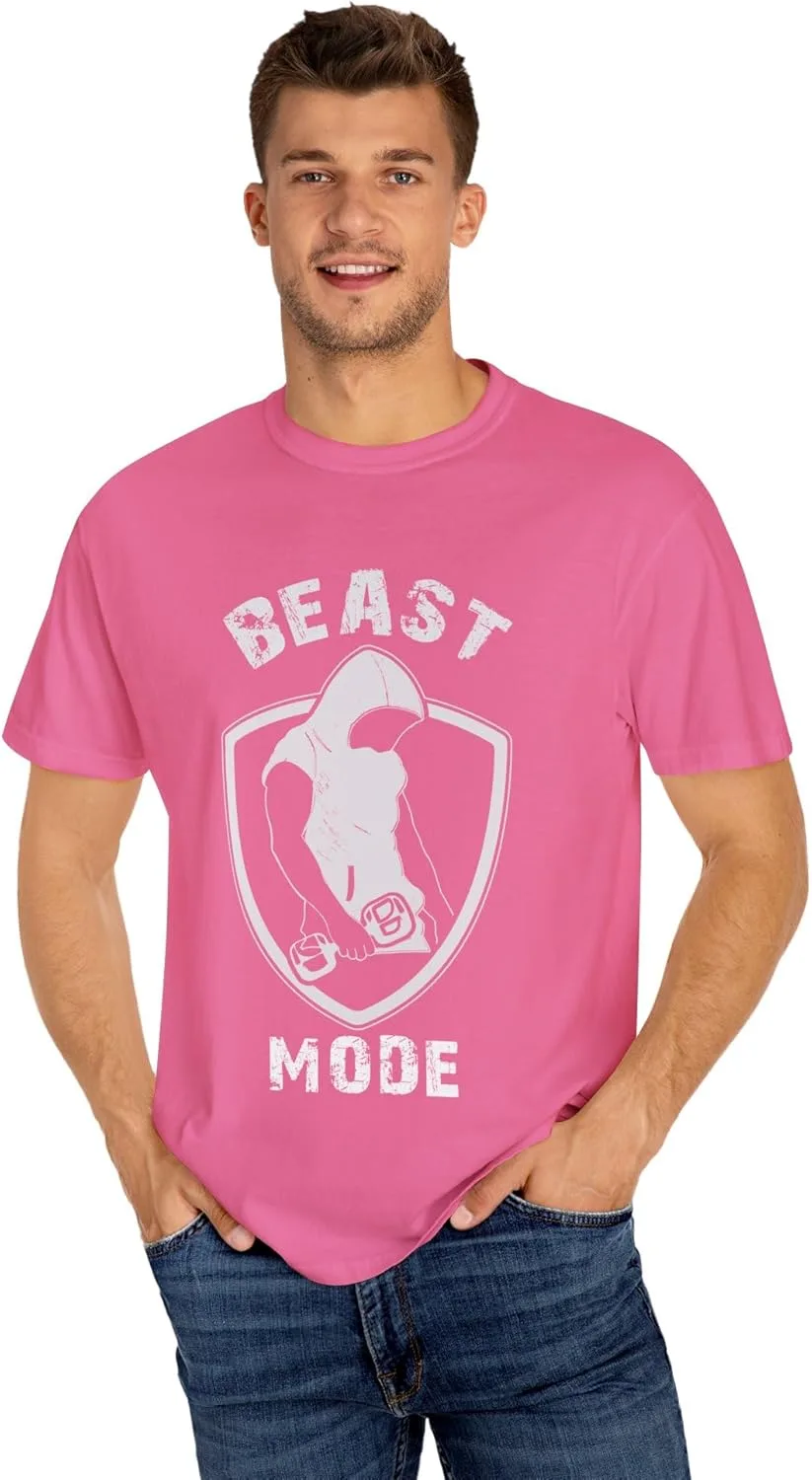 Футболка Beast Mode, фитнес-майка, мотивационная футболка для зала, одежда в стиле атлеже, топ в винтажном стиле GENERIC, Crunchberry — фото 4