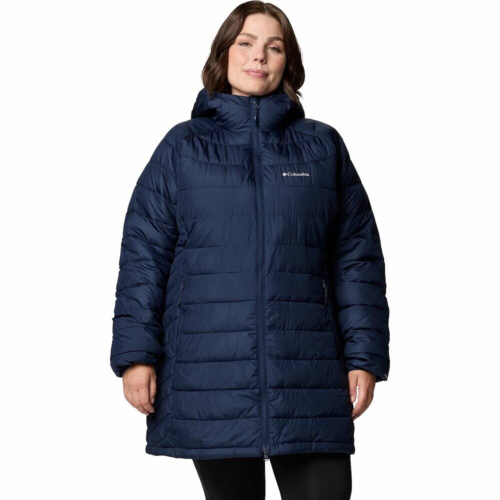 

Куртка среднего размера Columbia Powder Lite II размера плюс, цвет Collegiate Navy