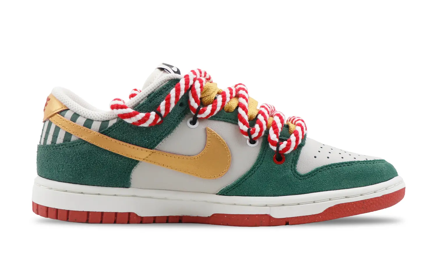 

Кроссовки Nike Dunk Skateboard Shoes Women's Low-Top Gray Green
