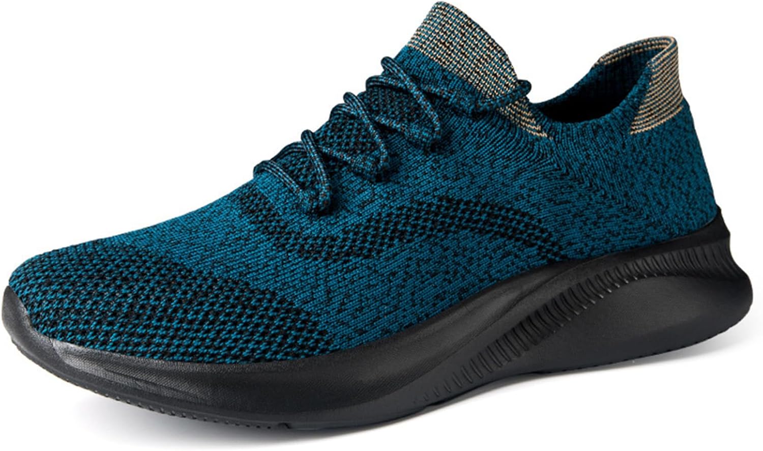 

Мужские вязаные сетчатые модные кроссовки с поддержкой свода стопы, дышащие, мягкая платформа, не скользят, ортопедические, для ходьбы, спорта, вождения, на улицу, для ежедневных поездок и работы Oxngdmdm, синий