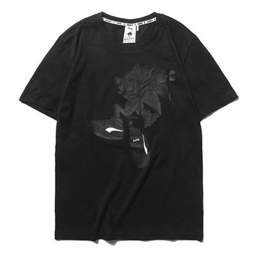 

Футболка x sonic graphic printed short sleeve tee black Puma, черный