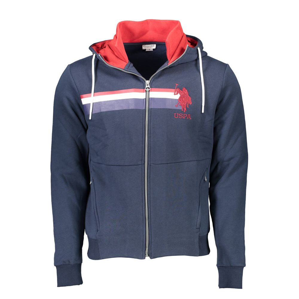 

Синий хлопковый мужской свитер U.S. Polo Assn.