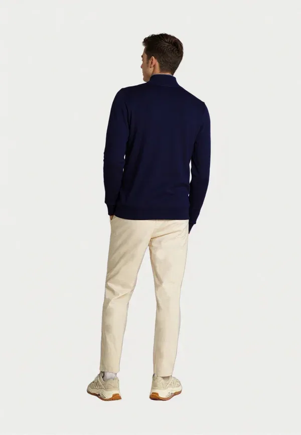 Свитер Troyer half zip U.S. Polo Assn., темно-синий — фото 3