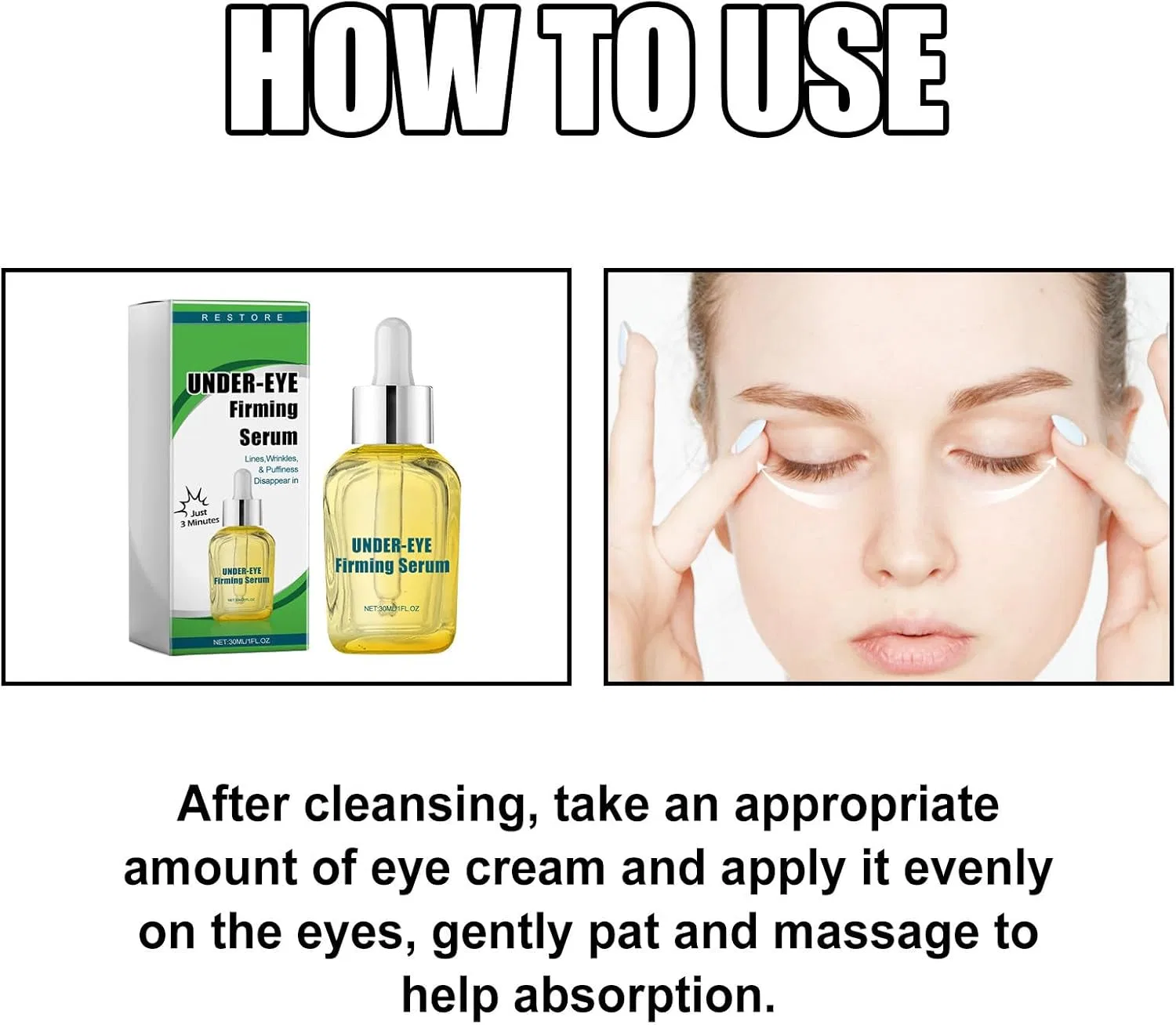 Сыворотка для век лифтинг-фирминг Instant Under Eye Firming Clara Formula 30 мл Generic — фото 2