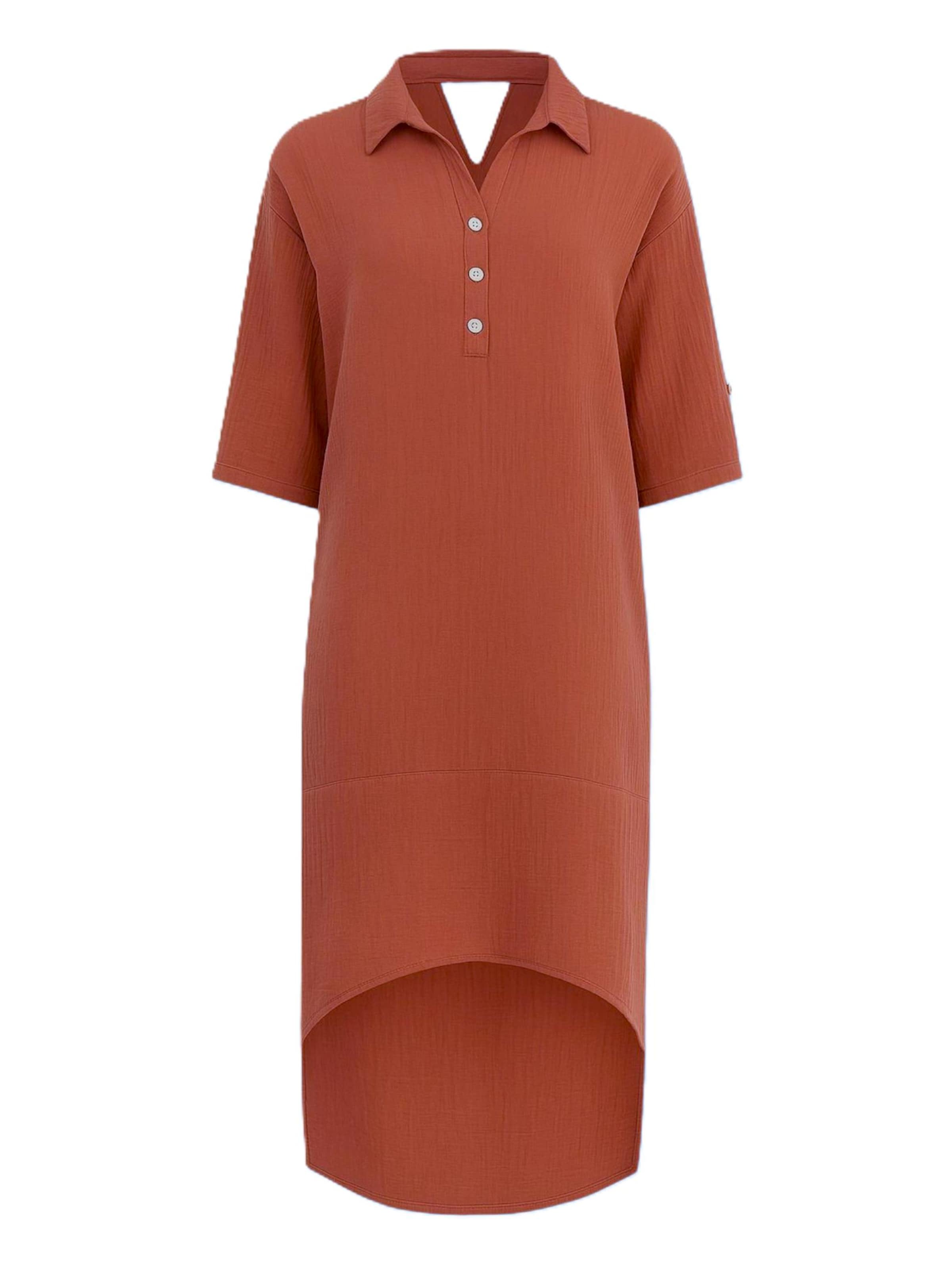 

WENOR Платье-рубашка 'Mira' в оранжево-красном цвете