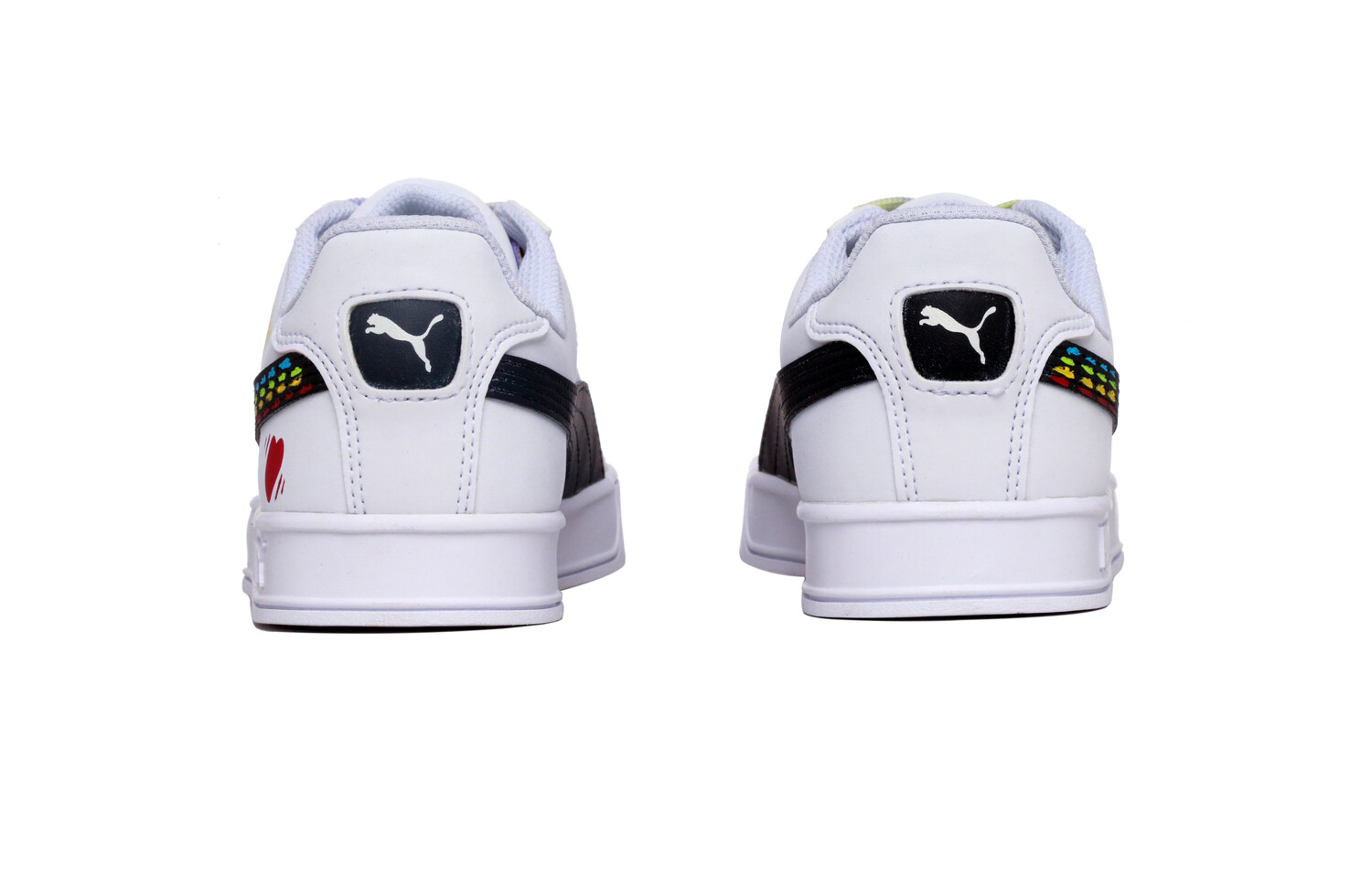 

Кроссовки Puma Skateboarding Shoes Unisex Low-top White/black/yellow, черный/белый