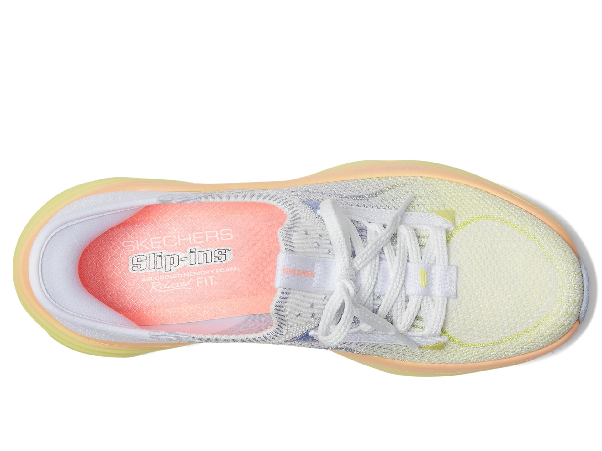 Кроссовки SKECHERS D'Lux Vapor Hands Free Slip-Ins, WhiteSee Less — фото 2