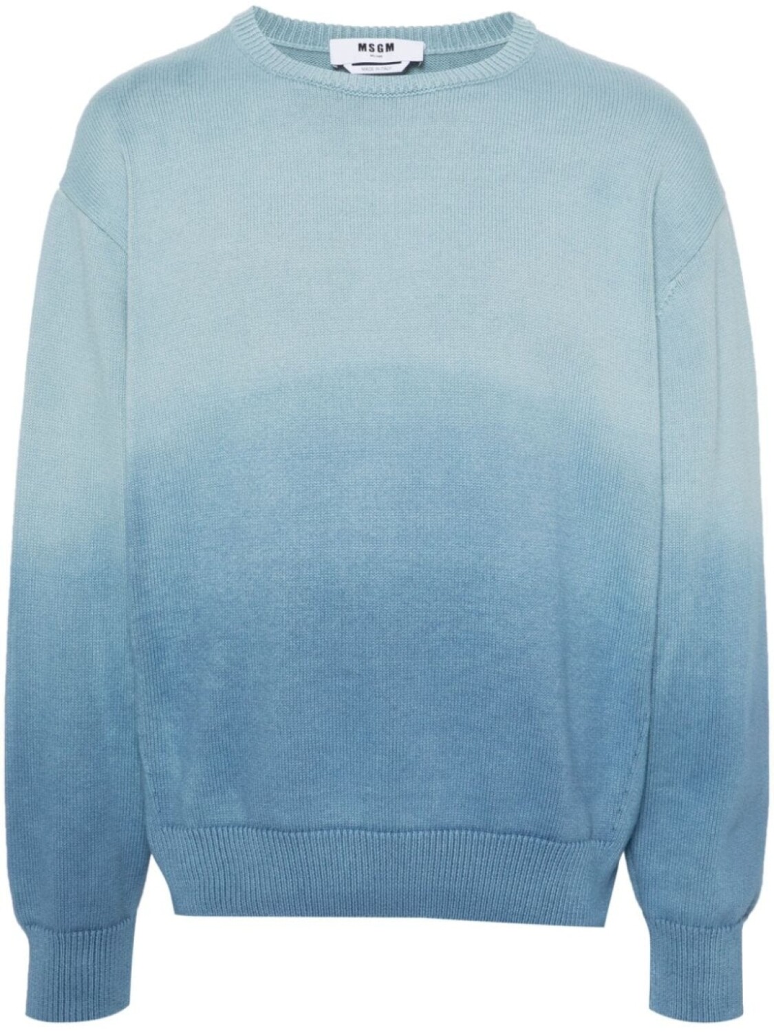 

MSGM джемпер с эффектом омбре, синий