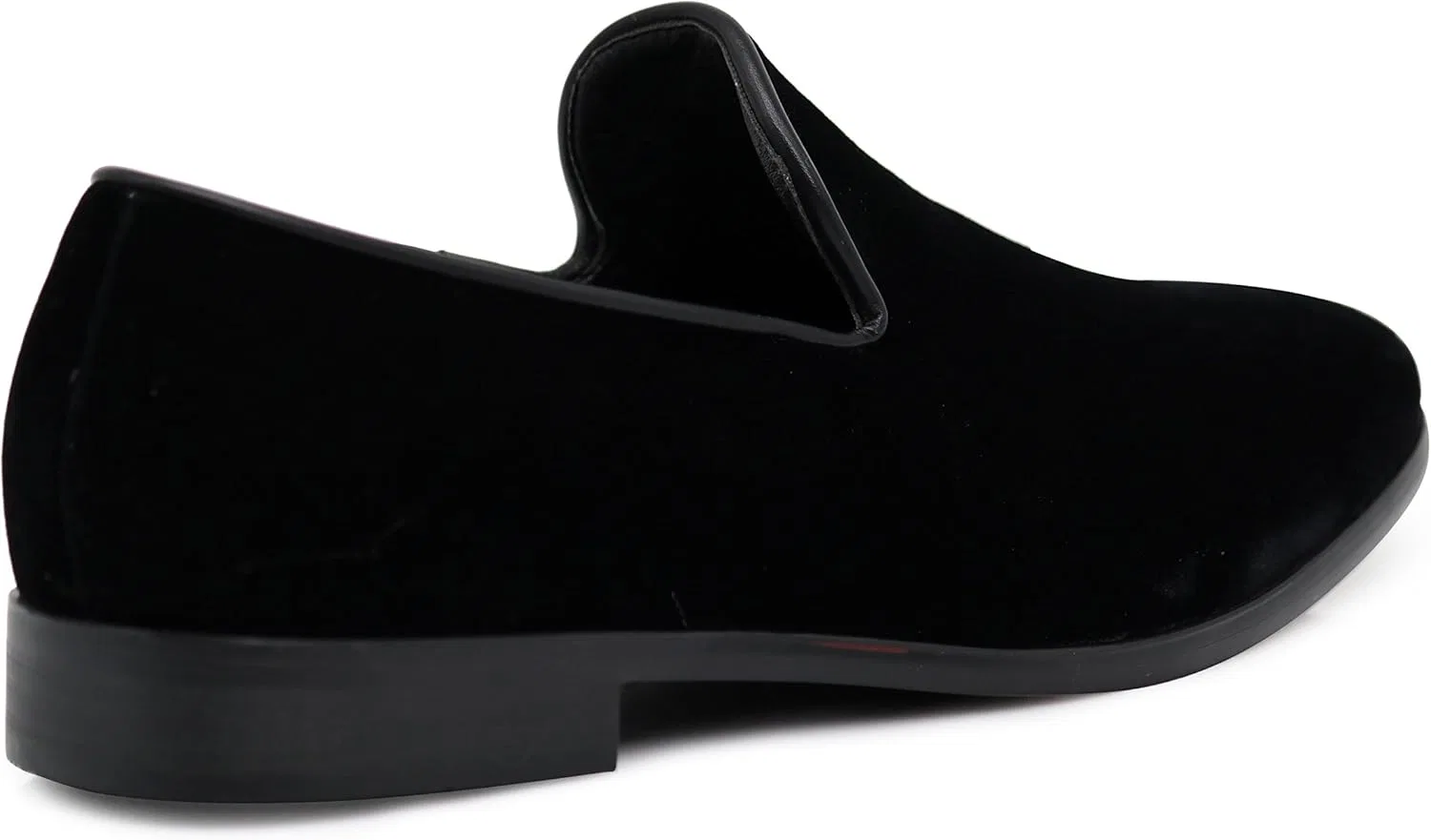 Винтажные однотонные бархатные лоферы Enzo Romeo Hombres, 3-Black — фото 3