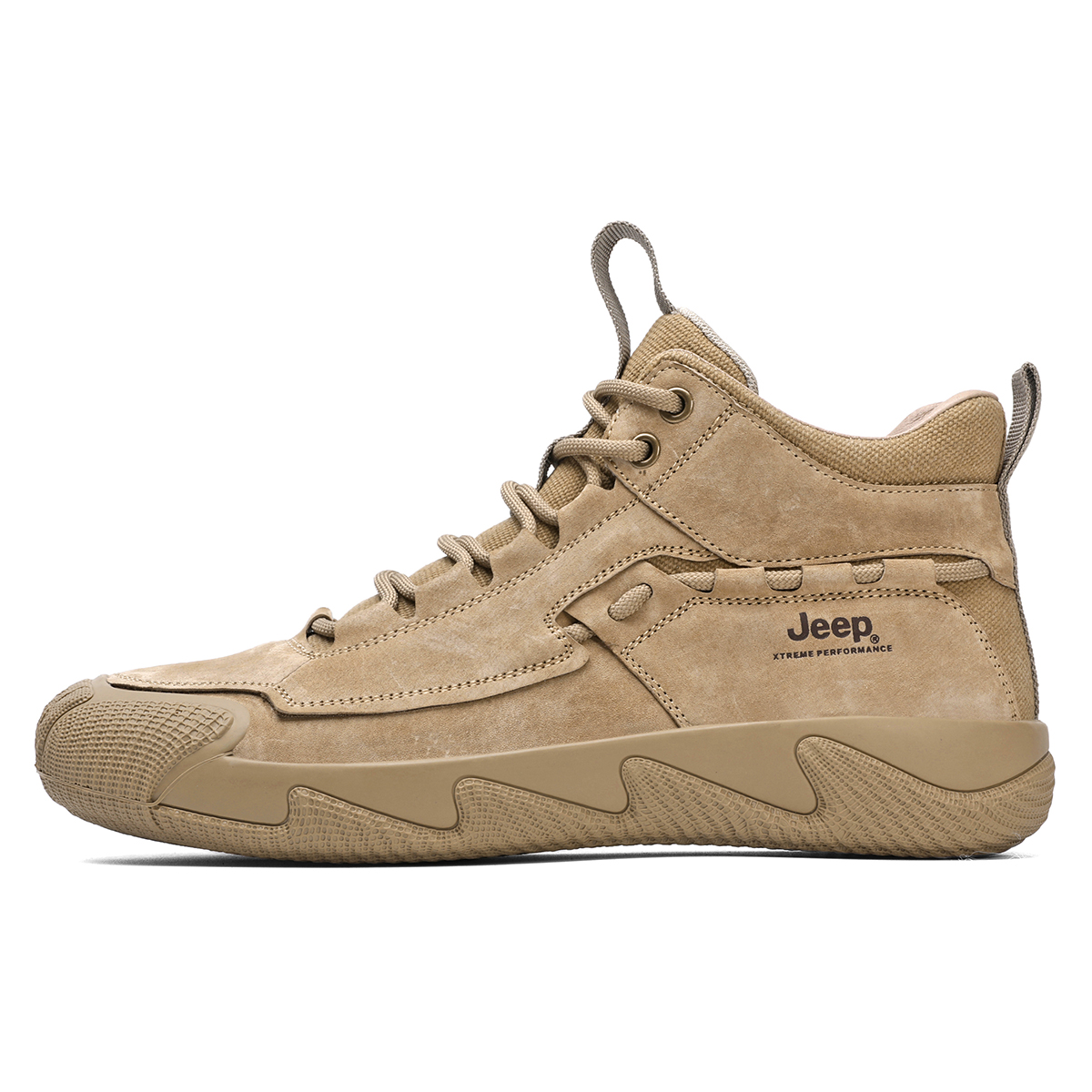 

Мужские трекинговые ботинки mid top с защитой от истирания и дышащим покрытием Jeep, хаки (with fleece-lined insole)