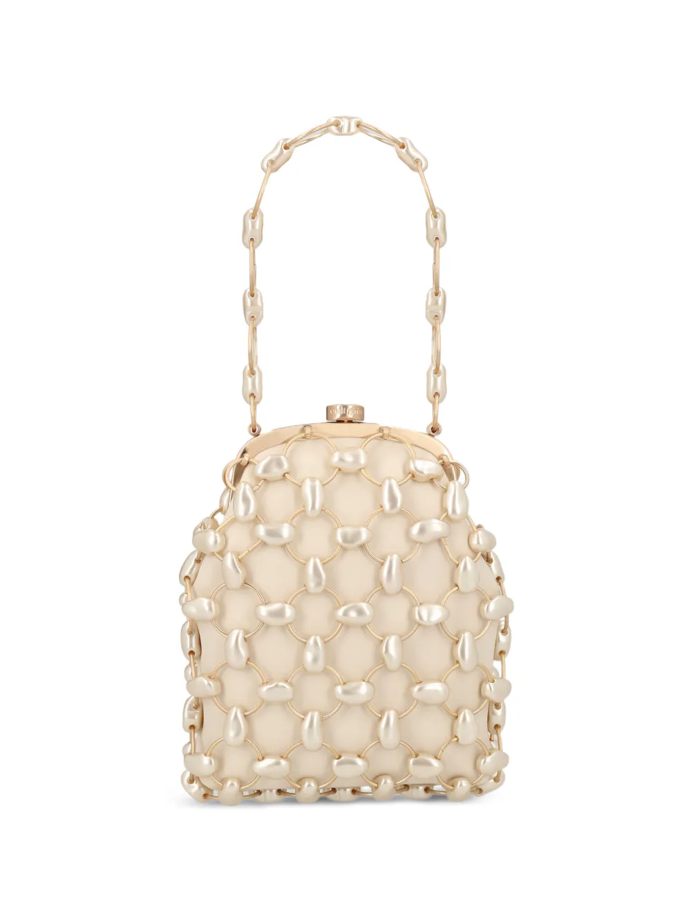 

Клатч с ручкой-цепочкой Cult Gaia, бежевый