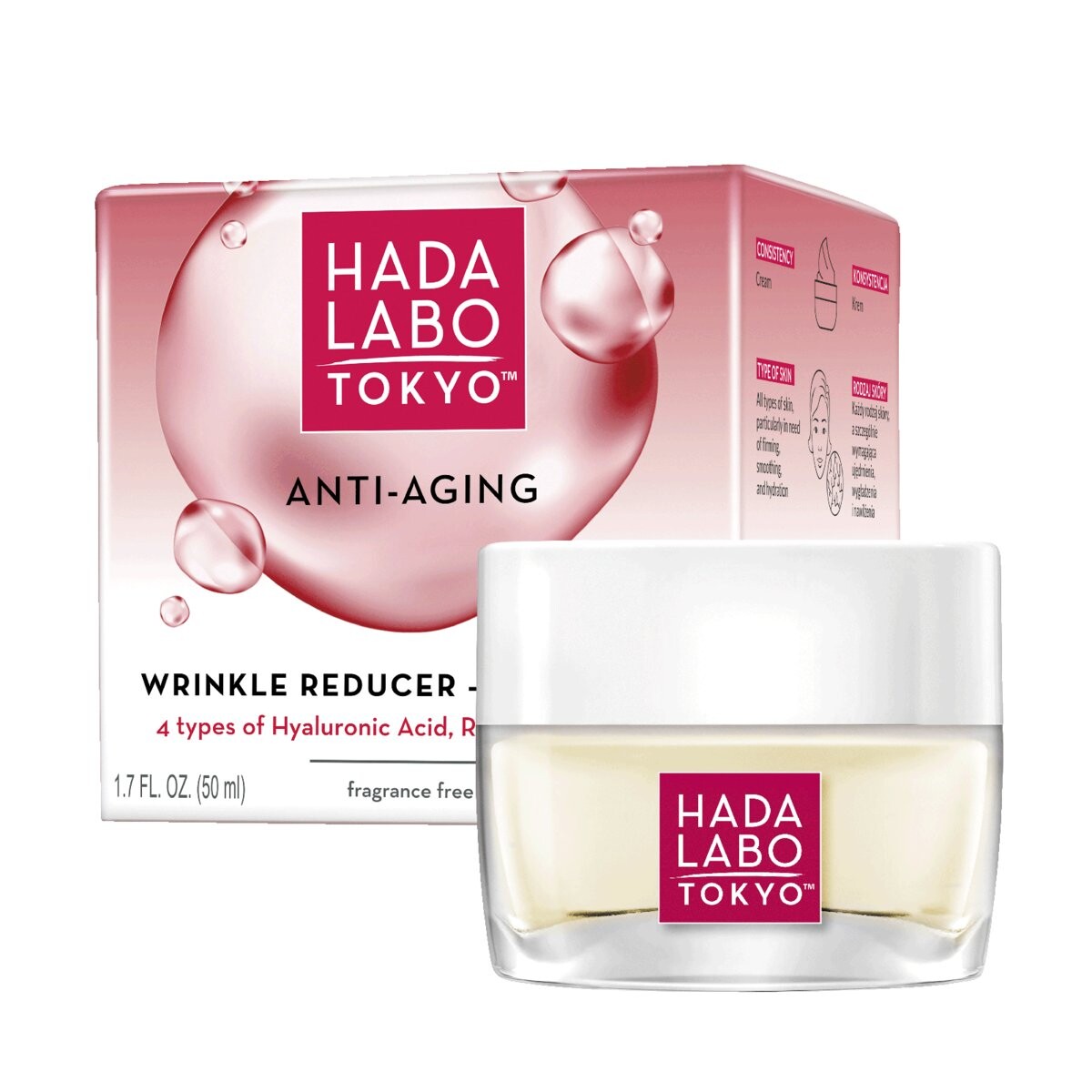 

Hada Labo Tokyo, Антивозрастной, Дневной крем для лица, уменьшающий морщины, 50мл