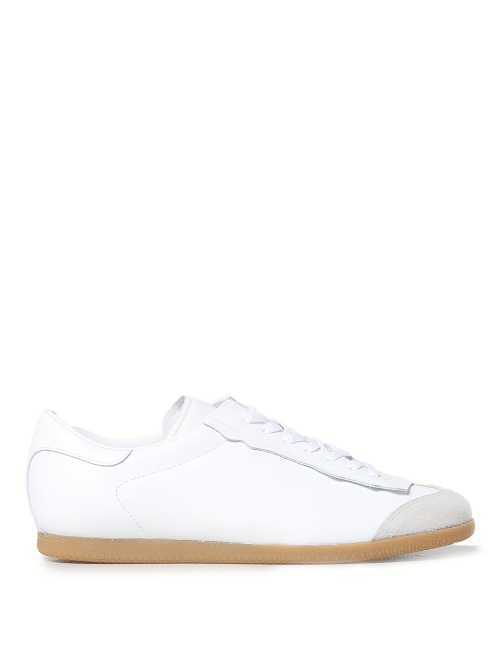 

Низкие кроссовки из легкой кожи и замши Maison Margiela, White