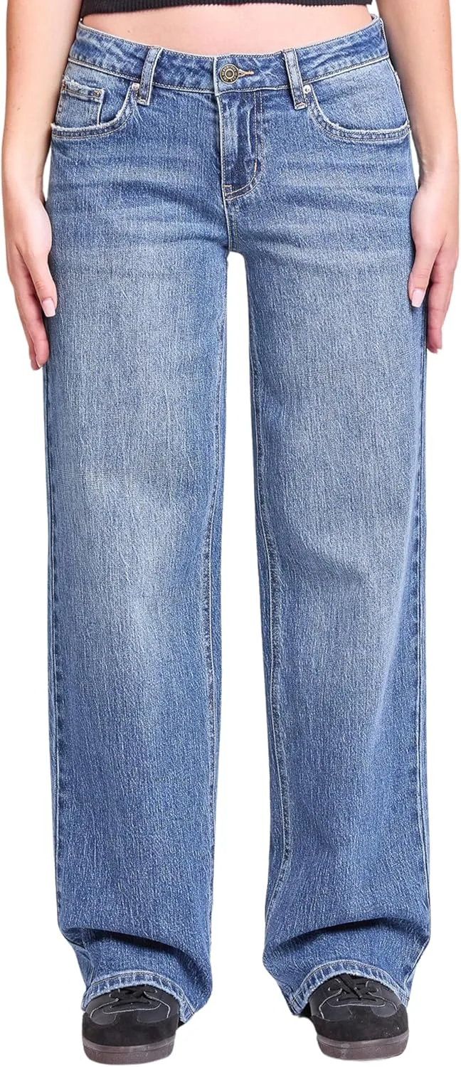 

YMI Women's Brittany Low Rise Wide Leg Jeans P025299