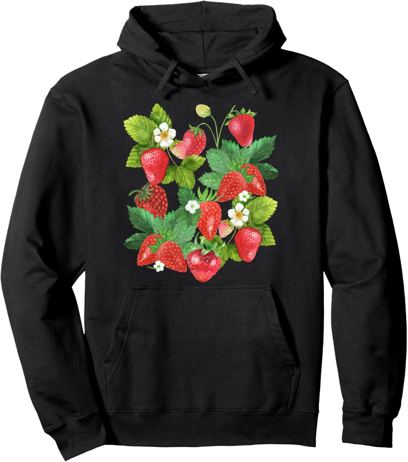 

Винтажная клубника. Винтажная клубничная толстовка. Идея подарка Vintage Erdbeeren Design, черный