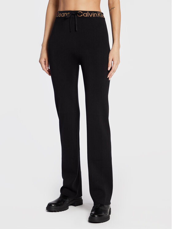 

Трикотажные брюки regular fit Calvin Klein, черный