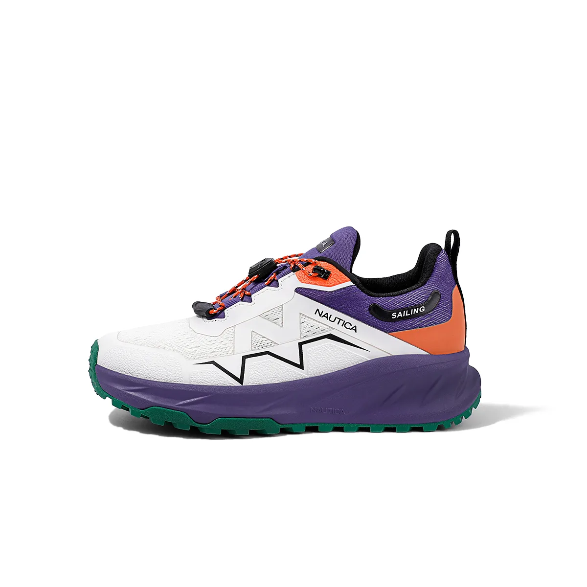 NAUTICA Детские кроссовки для бела low top белые оранжевые красные unisex