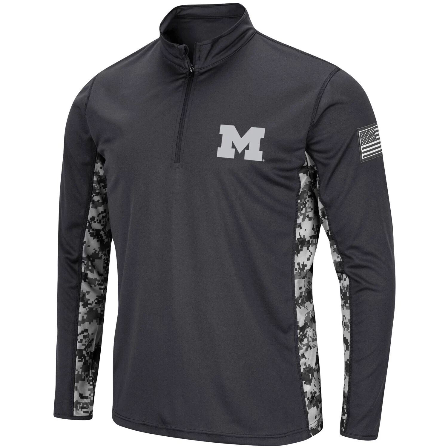 

Мужская темно-серая куртка Michigan Wolverines OHT Military Appreciation Digi Camo с молнией четверть четверти Colosseum, Серый, Мужская темно-серая куртка Michigan Wolverines OHT Military Appreciation Digi Camo с молнией четверть четверти Colosseum